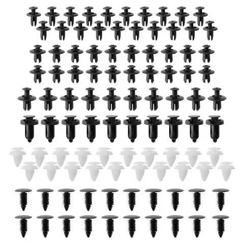 100pcs Mixed Auto Fasteners Car Bumper Clips Fasteners Rivet for Toyota Camry Crown Reiz Corolla Vio