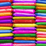 ARELUX Holi Run Powder 25 Pack 2.8oz/80g Each Natural Assorted Rangoli Powder Bulk, Washable Chalk P