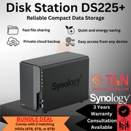 Synology DS225+ with 2 x (HAT3300/HAT3320) HDD Bundle