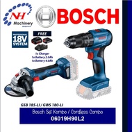 BOSCH 06019H90L2 - SET KOMBO / CORDLESS COMBO SET (GWS 180-LI + GSB 185-LI )