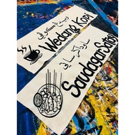 Banner Kain Belacu Viral Hand Painted 💯✍🏻 (custom size + lukisan)