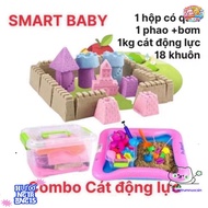 Smart Sand Creation Set - 19 Molds + 1kg Sand Box + Float & Tools