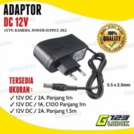 Adaptor Adapter DC 12V 1A 2A 3A 5A CCTV Hikvision Pompa Air LED Murni