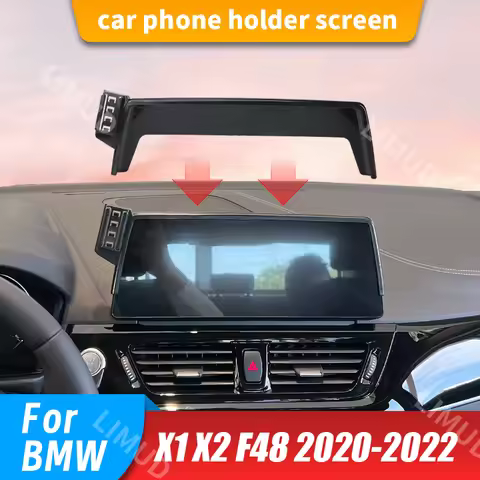 Car Phone Holder 10.25" Screen Mount for BMW X1 X2 U11 2020-2022 Wireless Charging Stand Mobile Phon