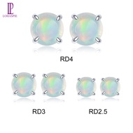 Lohaspie Jewelry Bông tai đính đá Opal tự nhiên nguyên chất 925 Sterling Silver Bông tai đính đá Opa