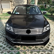 Front Bumper Spoiler Lip For VW Volkswagen Passat B7 TDI TSI 2011-2015 Lower Chin Diffuser Splitter 