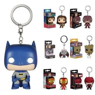 [YF] Funko Pop Avengers Keychain IronMan Groot Batman SpiderMan DeadPool Keyring