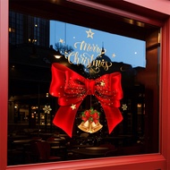 1 Piece 45Cm*60Cm Christmas Bow Bell Sticker Window Display Sticker Christmas Decoration DIY Electro
