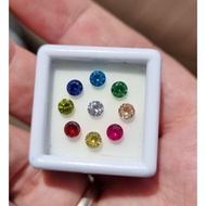 Nine-Color Crystal Size 10 Mm.