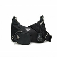 PRADA Hobo三合一黑色尼龍肩背包