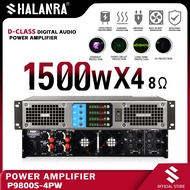 SHALANRA P9500S/P9800S 1500W 8 ohm x4 channel high power audio amplifier rack mount amplifier profes