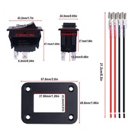 Direct Sale Rocker Switch KCD2-7 Toggle Switch 4-Pin DPDT 20A 12V DC Panel Rocker Switch