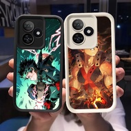 O-70 My Hero Academia Casing for Realme C53 C61 C51 Note 50 60 Black and White