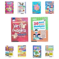 Media Circle | Package of 3 Ideal Illustrated Dictionary Books + Atlas of Indonesia and the World Bo