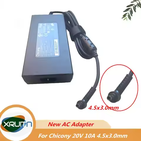 Brand New For Chicony A21-200P2B 20V 10A 200W 4.5x3.0mm A200A022P AC Adapter For MSI Laptop Power Su