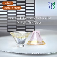 【made in japan】
Toyo Sasaki Glass Cold Sake Glass Set, Shofuku Cup, Mt. Fuji Cold Sake Cups, Made in