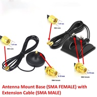 Antenna Mount Magnetic Base with Extension Cable SMA 3G 4G 5G / 2.4g 5G 5.8G WIFI Extension Cable