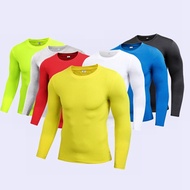 Comfortable Mens Compression Under Base Layer Top Running Shirt Men Tshirt Long Sleeve Tights Gym Fi