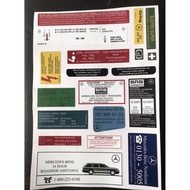 Sticker Oem Set Mercedes W124