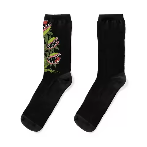 Carnivorous Plant Gifts Monster Venus Fly Trap Socks new year custom sports Antiskid soccer Crossfit