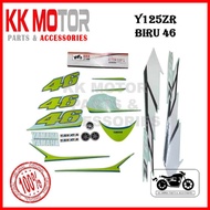 [ORIGINAL !!!] YAMAHA Y125 Y125ZR 125ZR STICKER STRIPE BIRU 46 / 46 BLUE DPBMC HLY COMPLETE