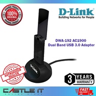 D-Link DWA-192 B1 AC1900 USB 3.0 MU-MIMO WAVE2 Dual Band 5GHz+2.4GHz Wireless WiFi Adapter DWA-192/3