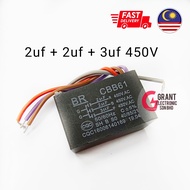 CBB61 Capacitor 5wire 2uf+2uf+3uf 450v Elmark , NSB, Alpha Ceiling Fan with light