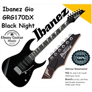 Ibanez GIO GRG170DX Electric Guitar with HSH Pick up - Black Night( GRG170DX-BKF / GRG 170DX / GRG-1