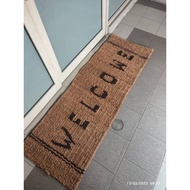 Coconut fiber doormat 90x40x2 cm, Ready in various sizes 60cm, 70cm, 80cm, 90cm, 150cm, 200cm