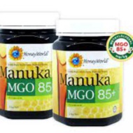 REF 97 HONEYWORLD Premium MANUKA HONEY MGO 85+ (Methyglyoxal) SINGLE/ TWIN PACK (TOTAL 2KG)/ TRIPLE 
