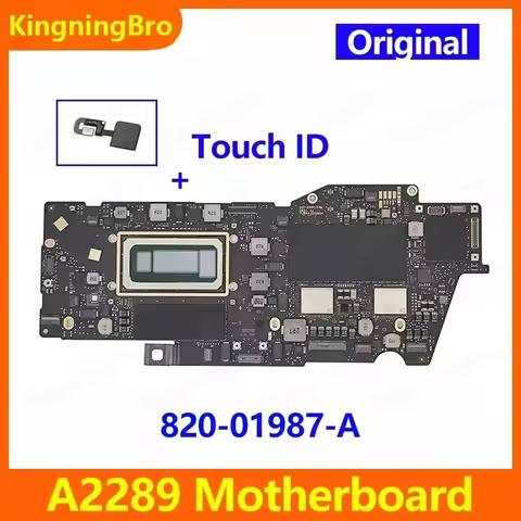 2020 Original A2289 Laptop Motherboard For MacBook Pro 13" A2289 Logic Board With Touch ID 256GB 512