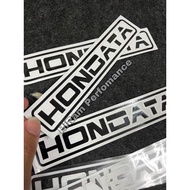 Hondata Sticker Black Silver Reflections , Decoration Honda