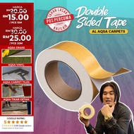 Aqsa Double Sided Tape  Rumput Tiruan Tikar Getah Vinyl Floor Artificial Grass Super Grid Design Str