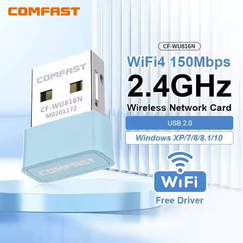 COMFAST 150Mbps USB WiFi Adapter 2.4GHz Wifi Dongle Drive Free Usb to Lan Wi-Fi Receiver Key Dongle 