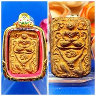 大名显赫九大法术圣僧一,BE2460龙婆班崇迪佛神兽系列之神猴哈怒曼,已包好精美镀金龙牙壳Top Magician Master Lp Parn Phra Somdej Riding Series