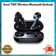Awei T10C TWS Bluetooth Sport Earbuds Wireless Charging Case