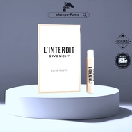 Authentic GVC L Interdit EDT 1ml Perfume Sample Vial (W)