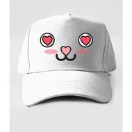 Premium Baseball Cap CAMOE Love Eyes Emoji Mata Lope