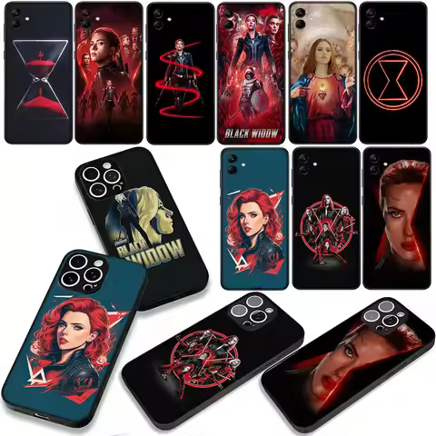 Black Widow Marvel Poster Cover Phone Case for Xiaomi Redmi Note 14 12 13 ProPlus A3 Pro Plus 12C 13