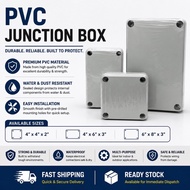 PVC Junction Box Electrical Enclosure Box 4”x4”x2”,  4”x 6”x3”, 6”x8”x3” | Wiring Connection Box