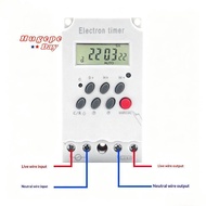 [hugepe-t] Digital Timer Switch 220V 30A 16 ON/OFF 24hr 7 Days Weekly Programmable Relay for Holiday
