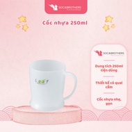 Printed plastic cup 250ml white - 089 - socandbrothers