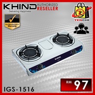 KHIND IGS-1516 INFRARED DOUBLE BURNER DAPUR GAS STOVE COOKER