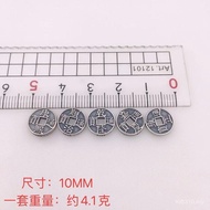 DIY Retro Silver Jewelry Frosted Beaded Five Emperor Money Five Emperor Money Handmade S925 Accessor