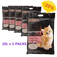 DOMO+ Premium Bentonite Cat LItter 10L X /5 Packs/15 Packs/20 packs [Wholesale]