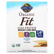Garden of Life, Organic Fit, High Protein Weight Loss Bar, S'mores, 12 Bars, 1.94 oz (55 g) Each