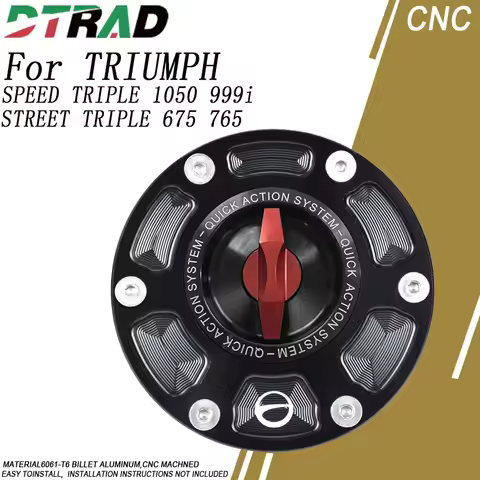 Quick Release Keyless Fuel Filler Cover For TRIUMPH Speed Triple 1050 999i STREET TRIPLE 675 765 CNC