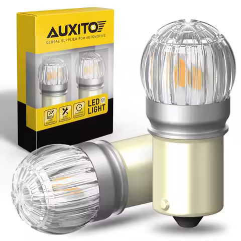 AUXITO 2Pcs 1156 BA15S P21W LED Backup Reverse Lights 3030SMD 7506 LED DRL Yellow White Car Driving 