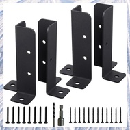 (NDPB) 4Pcs Adjustable Deck Post Anchor Base Brackets Fence for Pergola Fence Railing Mailbox Pavili