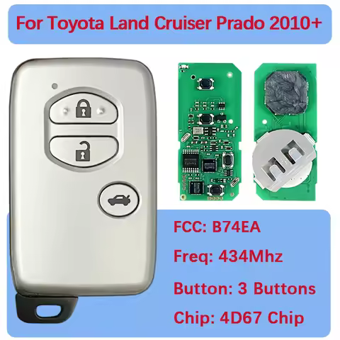CN007174 Aftermarket 3 Buttons Smart Key Fob B74EA 4D-67 Chip 434MHz 89904-60A50 Keyless Go For Toyo